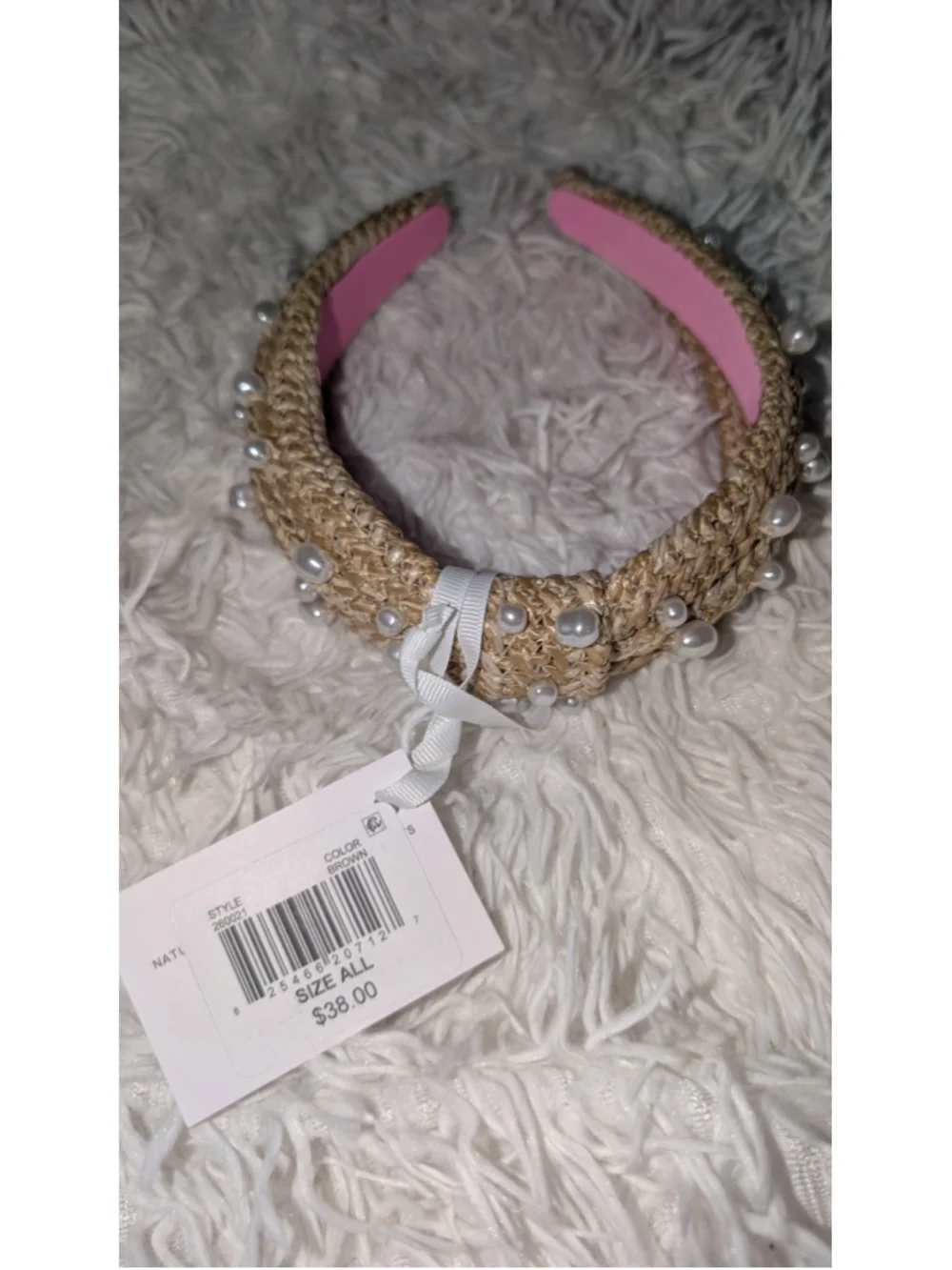 Women's Lilly Pulitzer Embellished Headband One Size Beige White